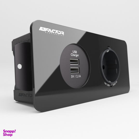 چندراهی برق و شارژر توکار فکتور مدل FPO-2