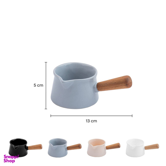 سس خوری سرامیکی مایا مدل دسته چوبی کد W001
