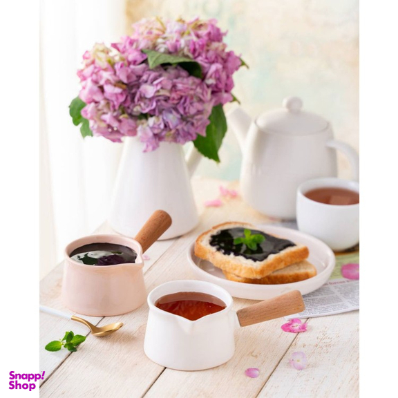 سس خوری سرامیکی مایا مدل دسته چوبی کد W001