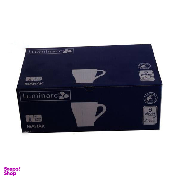 لیوان لومینارک مدل Mahak - بسته 6 عددی