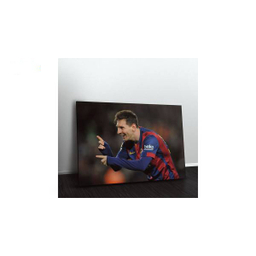تابلو شاسی ونسونی طرح Messi Dancing سایز 30x40 سانتی متر