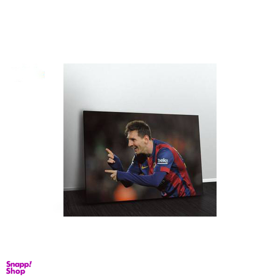 تابلو شاسی ونسونی طرح Messi Dancing سایز 30x40 سانتی متر