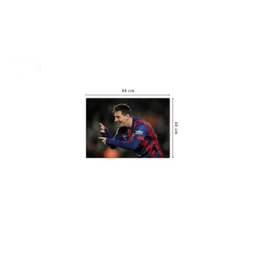 تابلو شاسی ونسونی طرح Messi Dancing سایز 30x40 سانتی متر