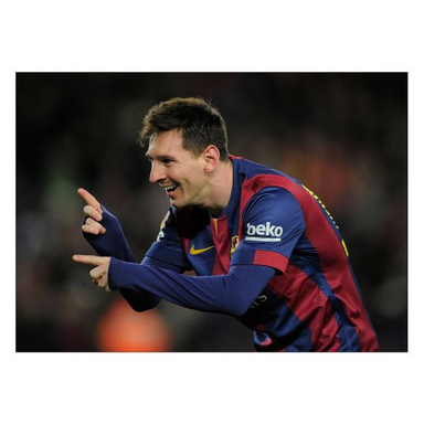 تابلو شاسی ونسونی طرح Messi Dancing سایز 30x40 سانتی متر