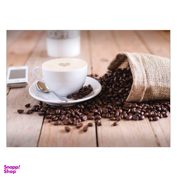 تابلو شاسی ونسونی طرح Sense Of Loving Coffee سایز 30x40 سانتی متر
