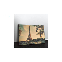 تابلو شاسی ونسونی طرح Retro Paris سایز 50x70 سانتی متر