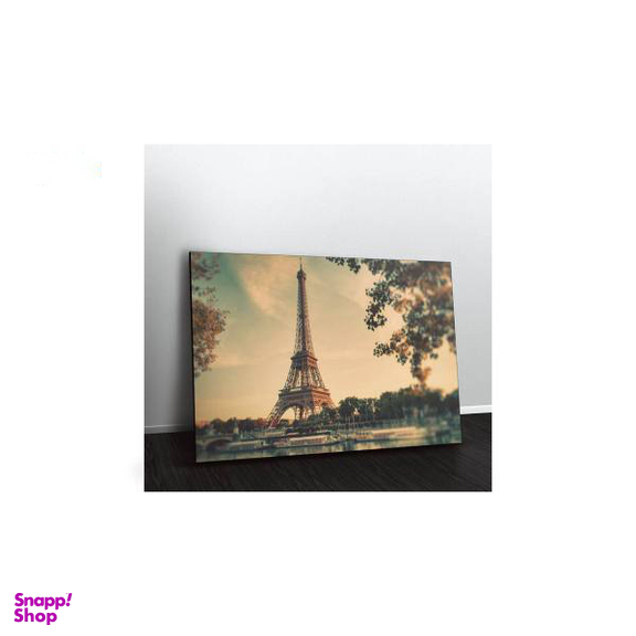تابلو شاسی ونسونی طرح Retro Paris سایز 50x70 سانتی متر