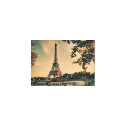 تابلو شاسی ونسونی طرح Retro Paris سایز 50x70 سانتی متر