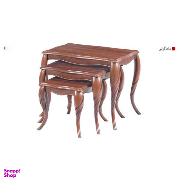 میز عسلی سهیل کد 0070GRR مجموعه سه عددی
