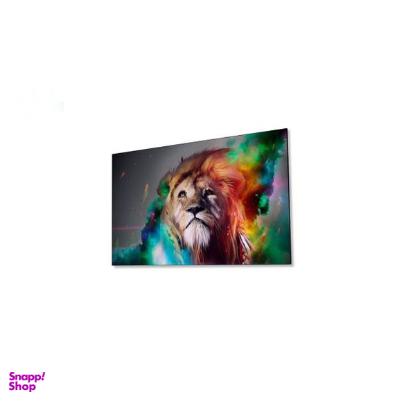 تابلو شاسی ونسونی طرح Colorful Lion سایز 30 × 40 سانتی متر