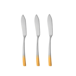 کارد صبحانه خوری ناب استیل مدل فلورانس بسته سه عددی