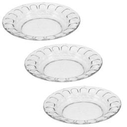 بشقاب خورش خوری شیشه و بلور اصفهان (Esfahan Glass) مدل گلایل کد 522 بسته 6 عددی