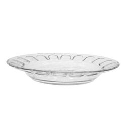 بشقاب خورش خوری شیشه و بلور اصفهان (Esfahan Glass) مدل گلایل کد 522 بسته 6 عددی