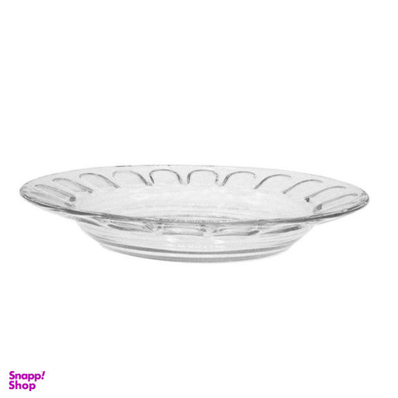 بشقاب خورش خوری شیشه و بلور اصفهان (Esfahan Glass) مدل گلایل کد 522 بسته 6 عددی