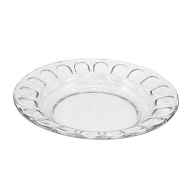 بشقاب خورش خوری شیشه و بلور اصفهان (Esfahan Glass) مدل گلایل کد 522 بسته 6 عددی