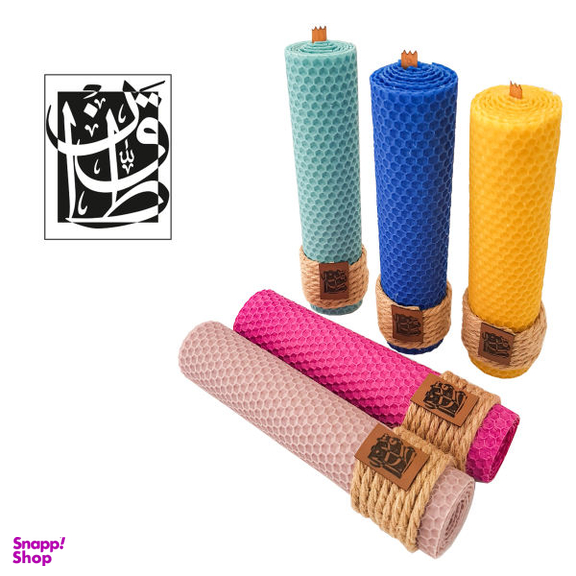 شمع مدل موم عسل قطان آرت کد 116 مجموعه 2 عددی