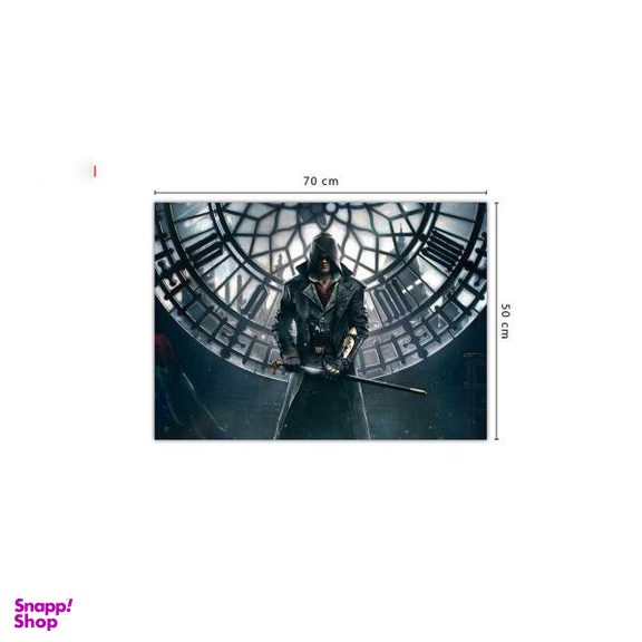تابلو شاسی ونسونی طرح Assassins Creed SynTime سایز 50 × 70