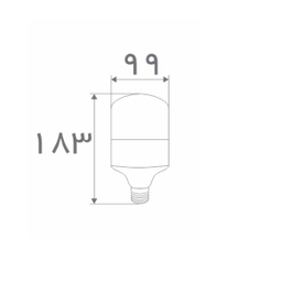 لامپ ال ای دی 30 وات افراتاب (Afratab) مدل Af-Cu-30Wap پایه E27
