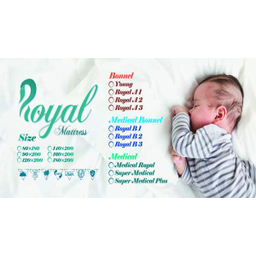 تشک رویال طبی فنری مدل کلاسیک یک نفره سایز 200×90 سانتی متر