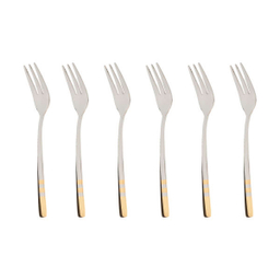 چنگال میوه خوری ناب استیل مدل فلورانس بسته 6 عددی