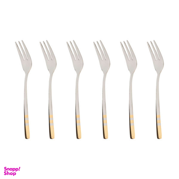 چنگال میوه خوری ناب استیل مدل فلورانس بسته 6 عددی