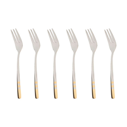 چنگال میوه خوری ناب استیل مدل فلورانس بسته 6 عددی