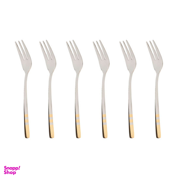 چنگال میوه خوری ناب استیل مدل فلورانس بسته 6 عددی