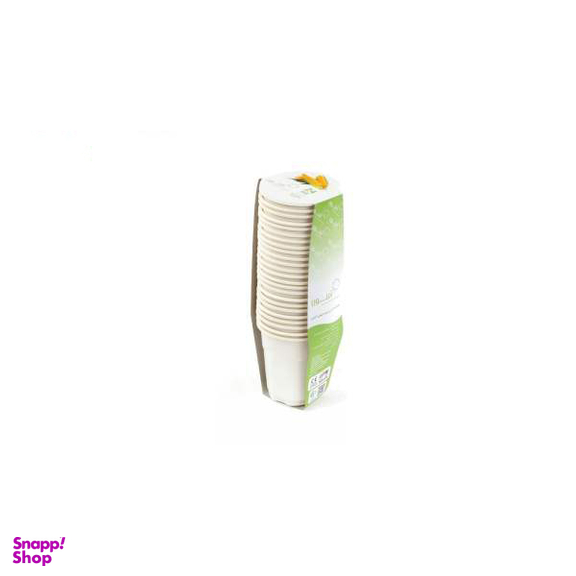 لیوان گیاهی یکبار مصرف آملون کد 200CC24 بسته 24 عددی