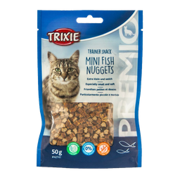 تشویقی گربه تریکسی مدل Trainer Snack Mini Fish Nuggets کد 42741 وزن 50 گرم