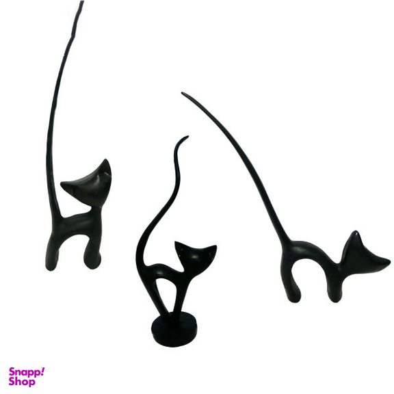 مجسمه طرح گربه مجموعه ۳ عددی