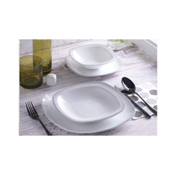 سرویس غذا خوری 98 پارچه چینی زرین ایران سری کواترو مدل مون بلان درجه یک