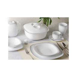 سرویس غذا خوری 98 پارچه چینی زرین ایران سری کواترو مدل مون بلان درجه یک