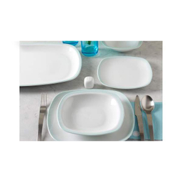 سرویس غذا خوری 98 پارچه چینی زرین ایران سری کواترو مدل مون بلان درجه یک