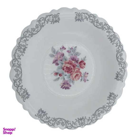 بشقاب خورش خوری پارس اپال مدل نرگس کد 180P بسته 6 عددی