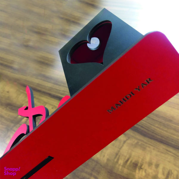 گلدان به همراه گل مصنوعی مهدی یار طرح مادر