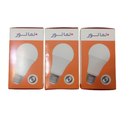 لامپ 9 وات نمانور بسته 3 عددی