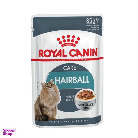 پوچ گربه بالغ رویال کنین مدل Hairball وزن 85 گرم
