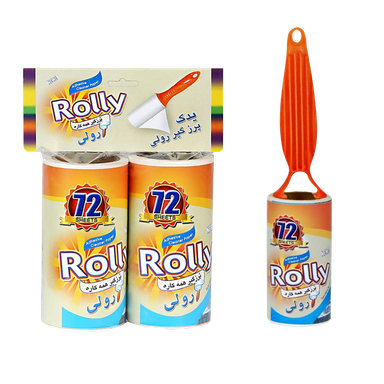 رول یدک پرزگیر سگ رولی (Rolly) مدل 10 سانتی متر 72 برگی بسته دو عددی