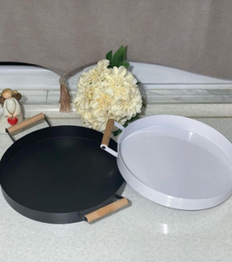 سینی سرو مدل دسته چوبی یک عدد