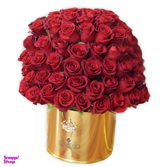 باکس گل رز هلندی گل آنلاین مدل 001