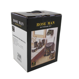 ست سرویس بهداشتی 7 تکه رزمن (Rose Man) طرح ماربل 01
