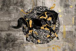 تابلو بوم شمسه نگار مدل اسب