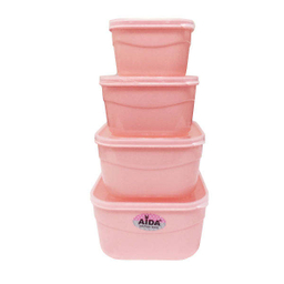 ظرف نگهدارنده آیدا (Aida) کد 001 مجموعه 4 عددی