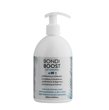 شامپو گربه بوندی بوست (Bondi Boost) مدل 4in1 حجم 500 میلی لیتر