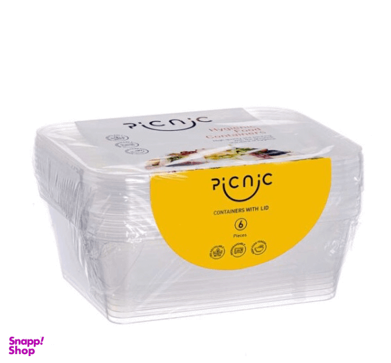 ظرف نگهدارنده پیکنیک (Picnic) کد 01 بسته 6 عددی