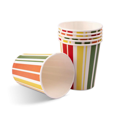 لیوان یکبار مصرف کاغذی مدل 220cc مجموعه 100 عددی