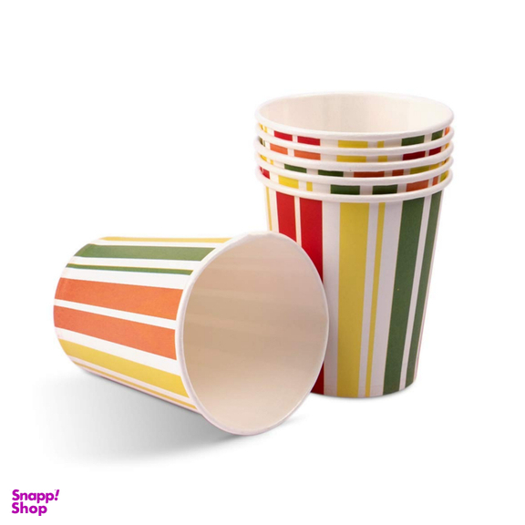 لیوان یکبار مصرف کاغذی مدل 220cc مجموعه 100 عددی