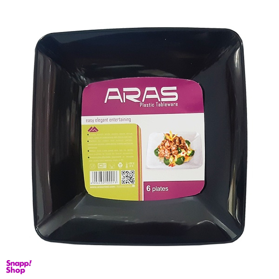 بشقاب یکبار مصرف ارس کد A02 بسته 6 عددی