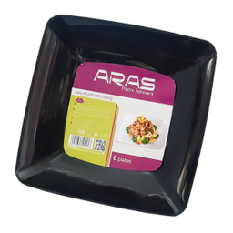 بشقاب یکبار مصرف ارس کد A02 بسته 6 عددی