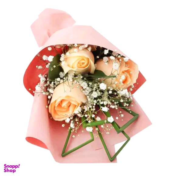 دسته گل طبیعی گل بازار مدل نور عشق